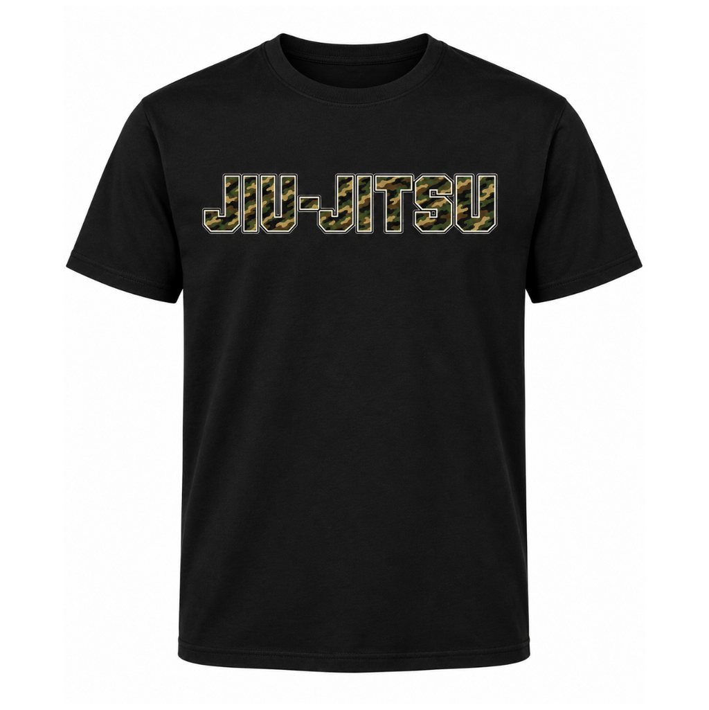 Camouflage Jiu-Jitsu T-Shirt/ Let's Roll (back)