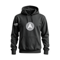 Charcoal Gray Hoodie with vertical Team Alpha on back